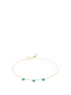 Matchesfashion.com Persee - Dancing Green Emerald & 18kt Gold Bracelet - Womens - Yellow Gold