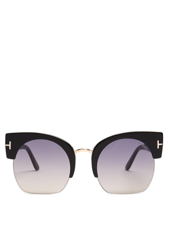 Tom Ford Eyewear Savannah Cat-eye Sunglasses