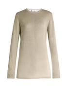 Matchesfashion.com Raey - Long Line Fine Knit Cashmere Sweater - Womens - Grey