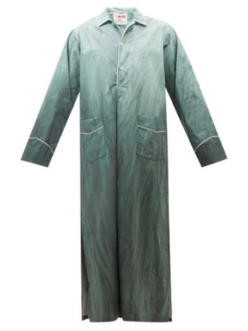 Umitxfrs - Clemente Degrade Cotton-blend Twill Kaftan - Mens - Green