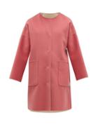 Matchesfashion.com Weekend Max Mara - Drava Coat - Womens - Pink Multi