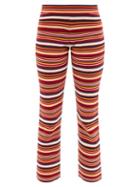 Alanui - Beach Break Knitted Cotton-blend Trousers - Womens - Multi
