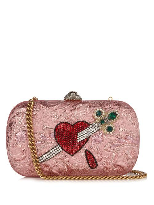 Gucci Broadway Crystal-embellished Clutch