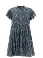 Isabel Marant Toile - Lanikaye Floral-print Cotton-voile Mini Dress - Womens - Green Multi