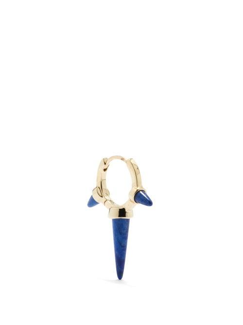 Maria Tash - Eternity Lapis Lazuli & 14kt Gold Hoop Earring - Womens - Blue Gold