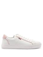 Matchesfashion.com Moncler - Alodie Leather Trainers - Womens - Pink White