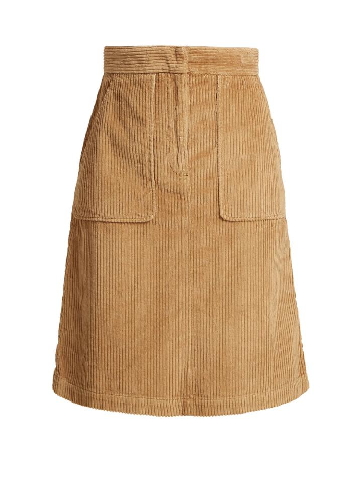 Masscob Idris Corduroy Midi Skirt