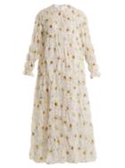 Giambattista Valli Long-sleeved Floral-print Dress