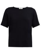 Matchesfashion.com The Row - Wesler Cashmere T Shirt - Womens - Navy