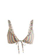 Matchesfashion.com Solid & Striped - The Milly Striped Seersucker Bikini Top - Womens - Multi Stripe