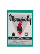 Matchesfashion.com Olympia Le-tan - Monopoly Popular Edition Embroidered Clutch - Womens - Green Multi
