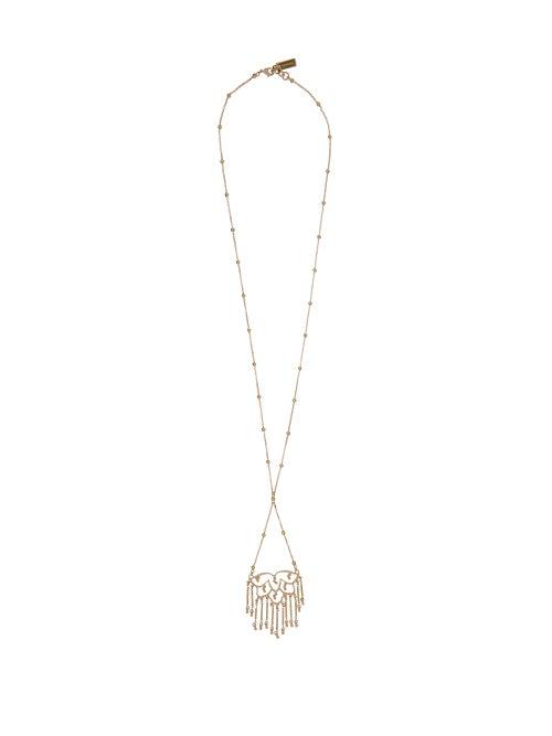 Matchesfashion.com Etro - Hanging Lotus Necklace - Womens - Silver