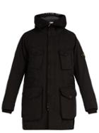 Matchesfashion.com Stone Island - Long Line Down Filled Hooded Coat - Mens - Black