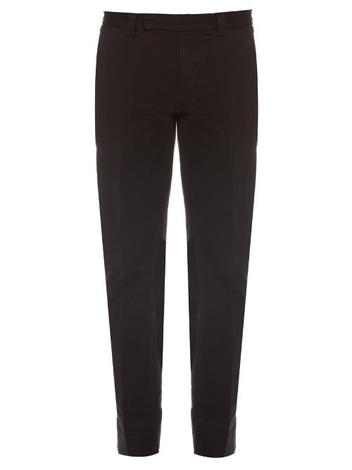 Fendi Slim-leg Stretch-cotton Chino Trousers