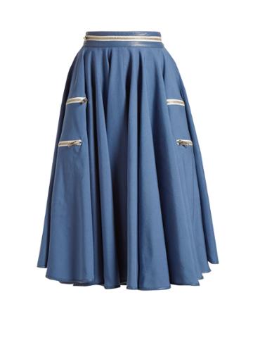 Calvin Klein 205w39nyc Panama Flared Midi Skirt