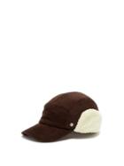 Paul Smith - Faux-shearling And Cotton-corduroy Cap - Mens - Brown
