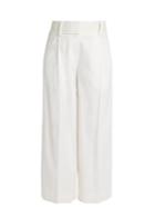 Diane Von Furstenberg High-rise Linen-blend Culottes