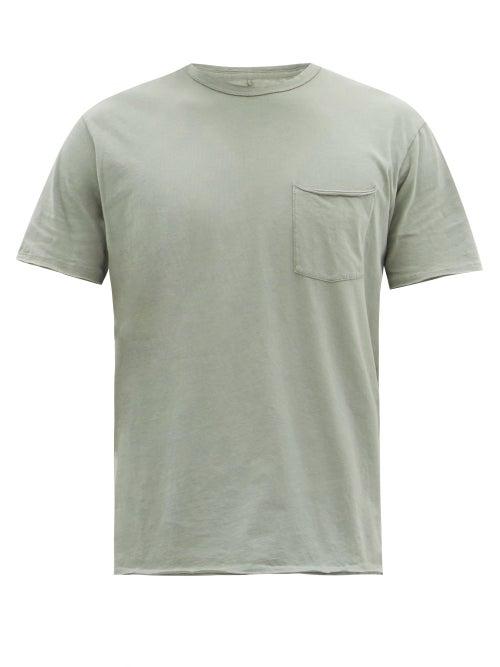Mens Rtw Rag & Bone - Miles Organic Cotton-jersey T-shirt - Mens - Grey