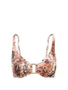 Matchesfashion.com Melissa Odabash - Bel-air Snake-print Underwired Bikini Top - Womens - Brown Print