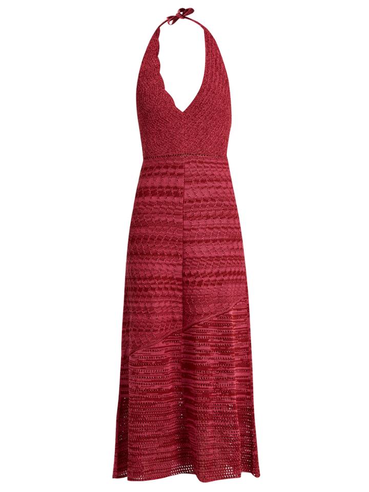 Rachel Comey Teddy Crochet-cotton Halterneck Dress