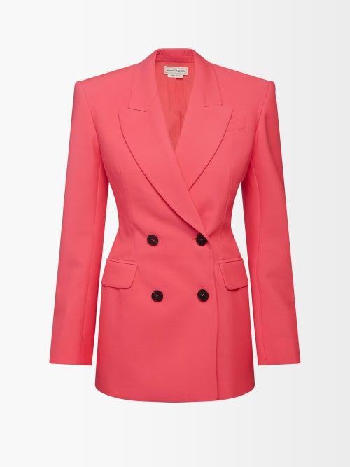 Alexander Mcqueen - Double-breasted Blazer - Womens - Pink