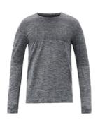 Matchesfashion.com Asics - Logo-print Mesh-jersey Long-sleeved Top - Mens - Black Multi
