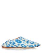 Acne Studios Agata Backless Leopard-print Felt Slipper Shoes