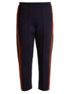 Joseph Jog Side-striped Cropped Trousers