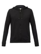 Matchesfashion.com Derek Rose - Basel Micromodal-blend Hooded Pyjama Sweatshirt - Mens - Black