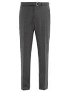 Matchesfashion.com Officine Gnrale - Paul Glen-check Wool-fresco Suit Trousers - Mens - Grey
