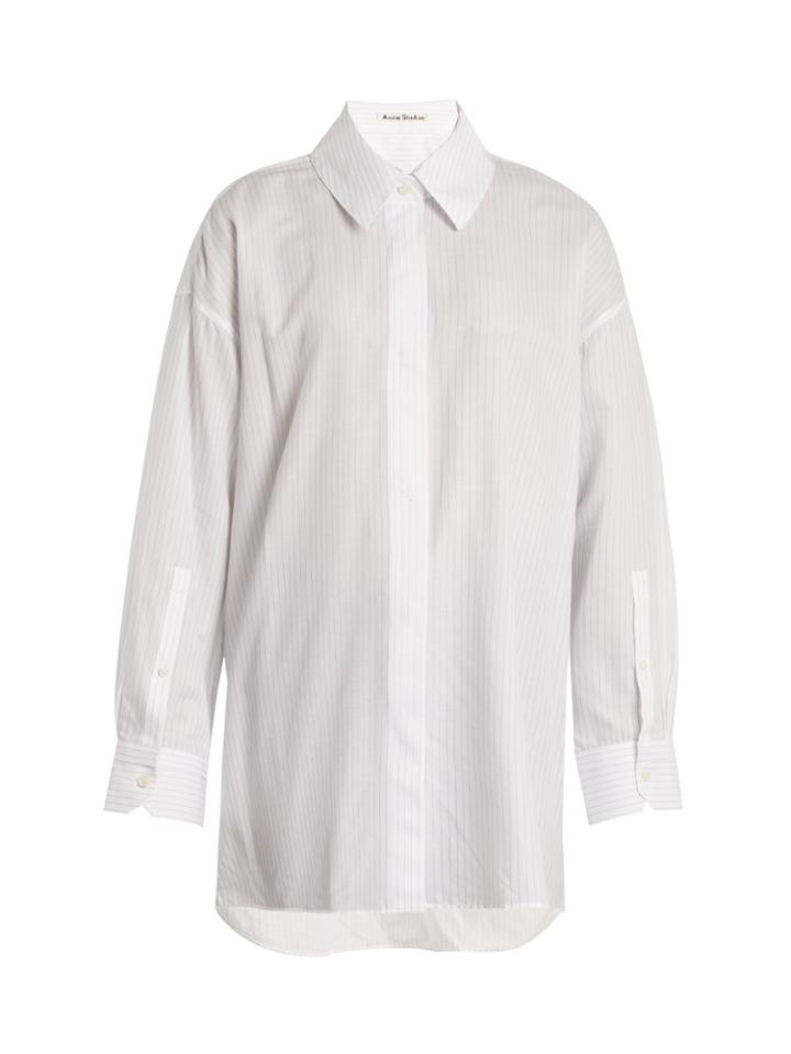 Acne Studios Britta Striped Cotton Shirt