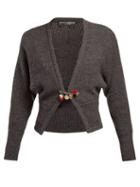 Matchesfashion.com Dolce & Gabbana - Safety Pin Wool Blend Cardigan - Womens - Grey