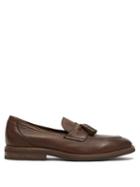 Matchesfashion.com Brunello Cucinelli - Tasselled Grained-leather Loafers - Mens - Brown