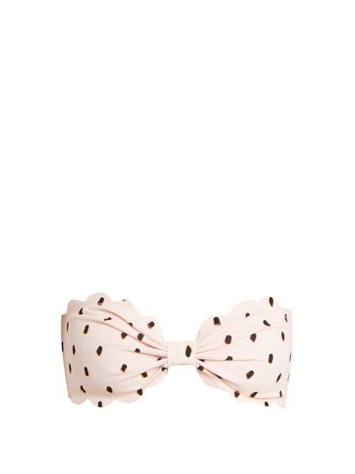 Matchesfashion.com Marysia - Antibes Bandeau Bikini Top - Womens - Pink