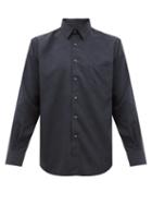 Matchesfashion.com Cobra S.c. - Patch Pocket Silk Shirt - Mens - Navy