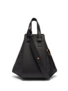 Matchesfashion.com Loewe - Hammock Small Anagram-jacquard & Leather Tote Bag - Womens - Black