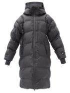 Matchesfashion.com Adidas By Stella Mccartney - Oversized Quilted Recycled-shell Hooded Coat - Womens - Black