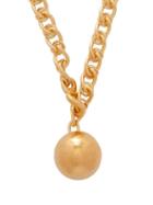 Matchesfashion.com Bottega Veneta - Ball 18 Karat Gold Plated Necklace - Womens - Gold