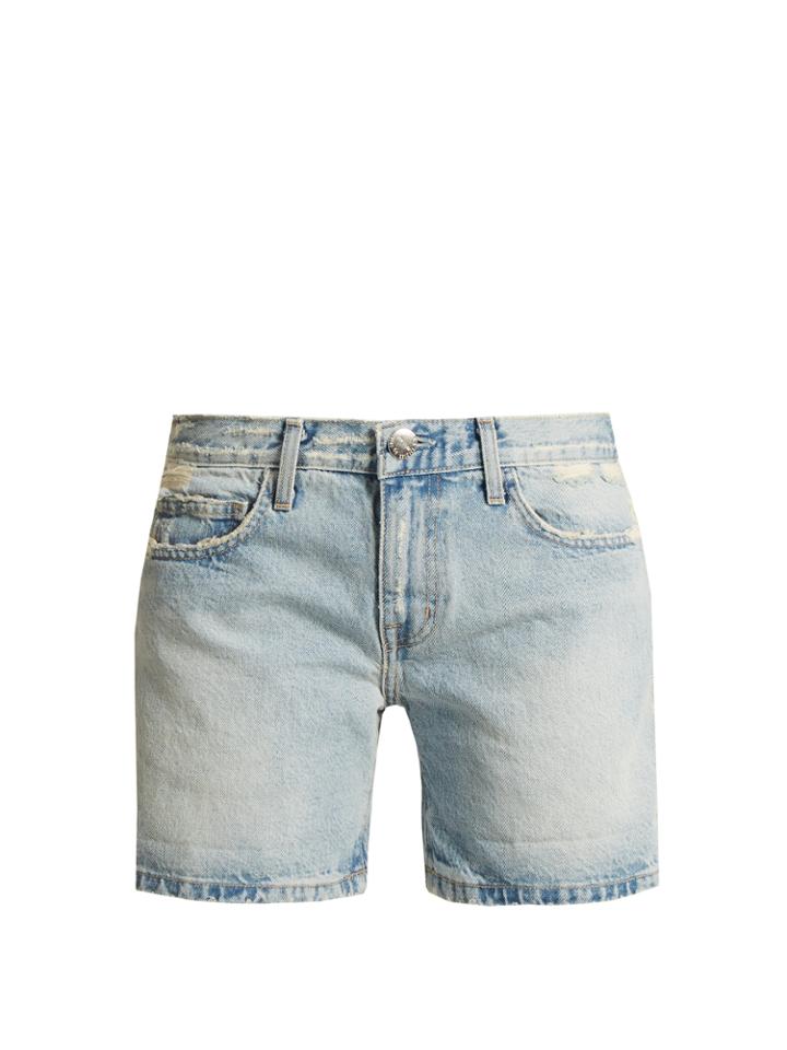 Current/elliott The Rolled Boyfriend Mid-rise Shorts