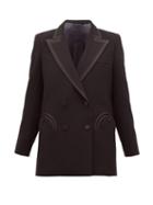 Matchesfashion.com Blaz Milano - Resolute Double-breasted Wool-crepe Blazer - Womens - Black