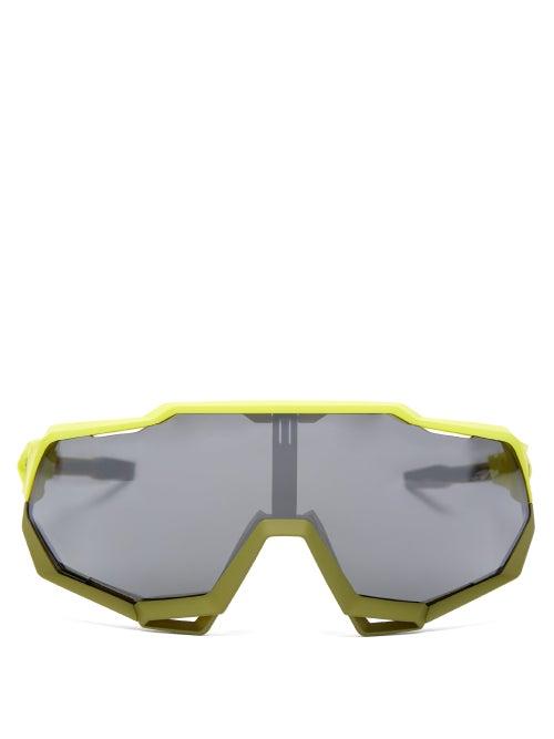 Matchesfashion.com 100% - Speedtrap Cycle Glasses - Mens - Yellow