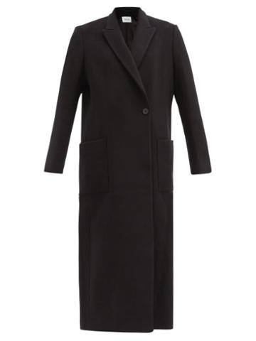 Matchesfashion.com Pallas Paris - Herode Felted Wool-blend Longline Coat - Womens - Black