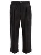 Masscob Pinstriped Cropped Wool-blend Trousers