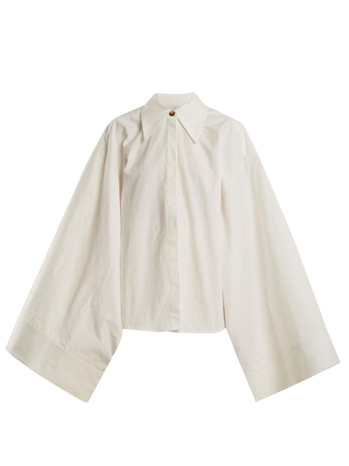 A.w.a.k.e. Kimono-sleeve Cotton Shirt