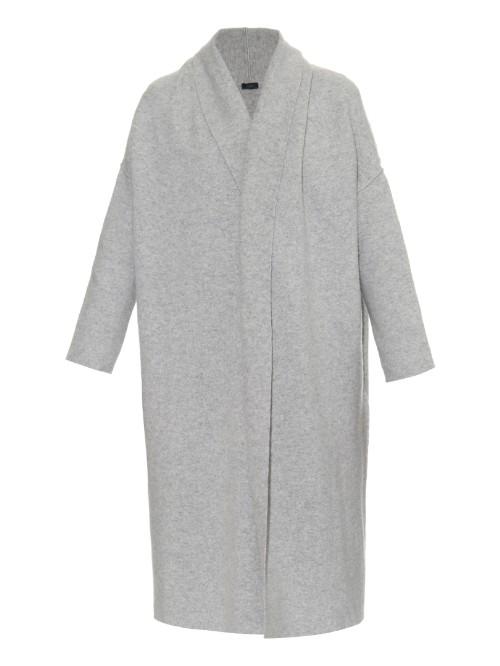 Joseph Wrap Wool-blend Felt-knit Cardigan