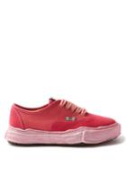 Mihara Yasuhiro - Baker Original Sole Cotton-canvas Trainers - Mens - Pink