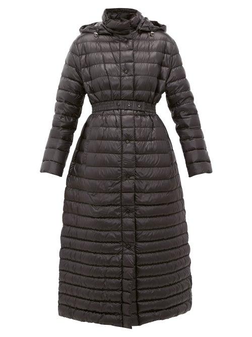 Matchesfashion.com Moncler - Chocolat Quilted-down Coat - Womens - Black