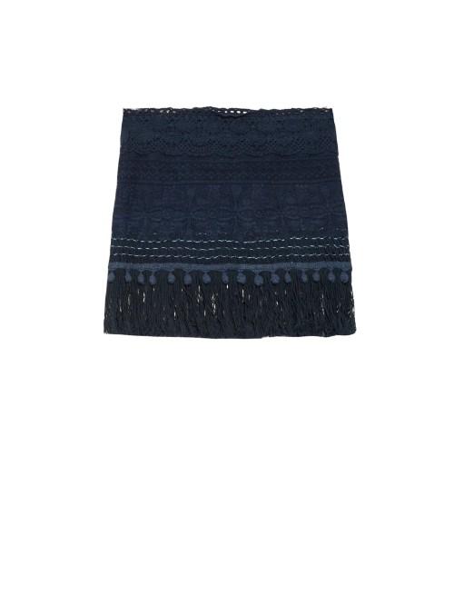 Vmt Careyes Natalie Crochet Mini Skirt