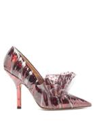 Matchesfashion.com Midnight 00 - Antoinette Polka Dot Tulle & Pvc Pumps - Womens - Black Red