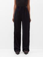 Raey - Cotton And Cashmere-blend Corduroy Trousers - Womens - Navy